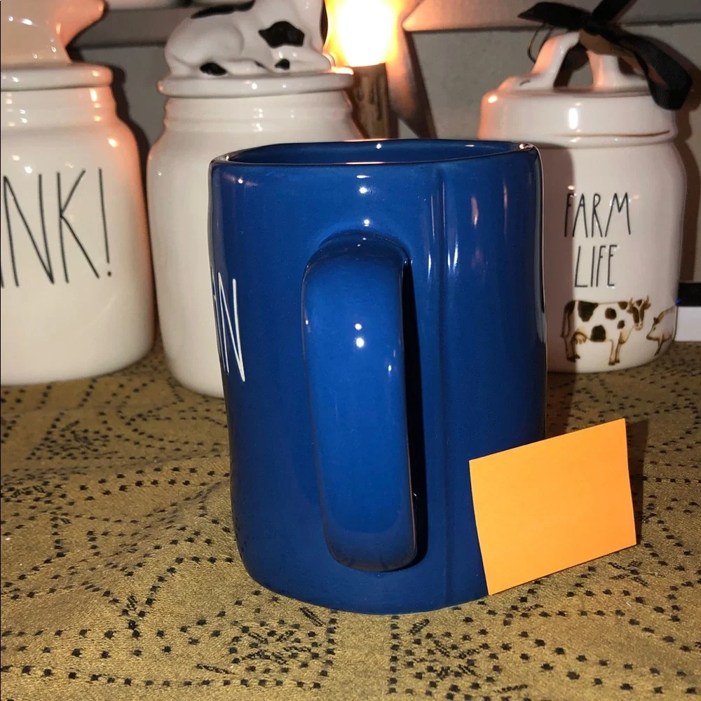 Rae Dunn VETERAN Mug Blue